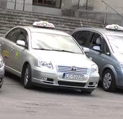 Taksówki MPT Chełm na postoju
